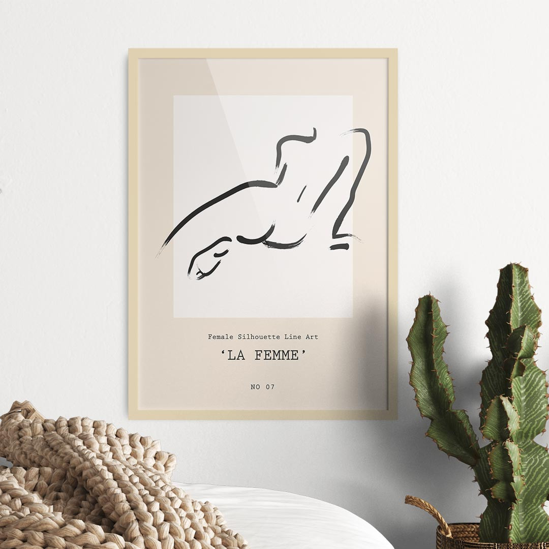 Product Image for La Femme, Female Silhouette Line Art
