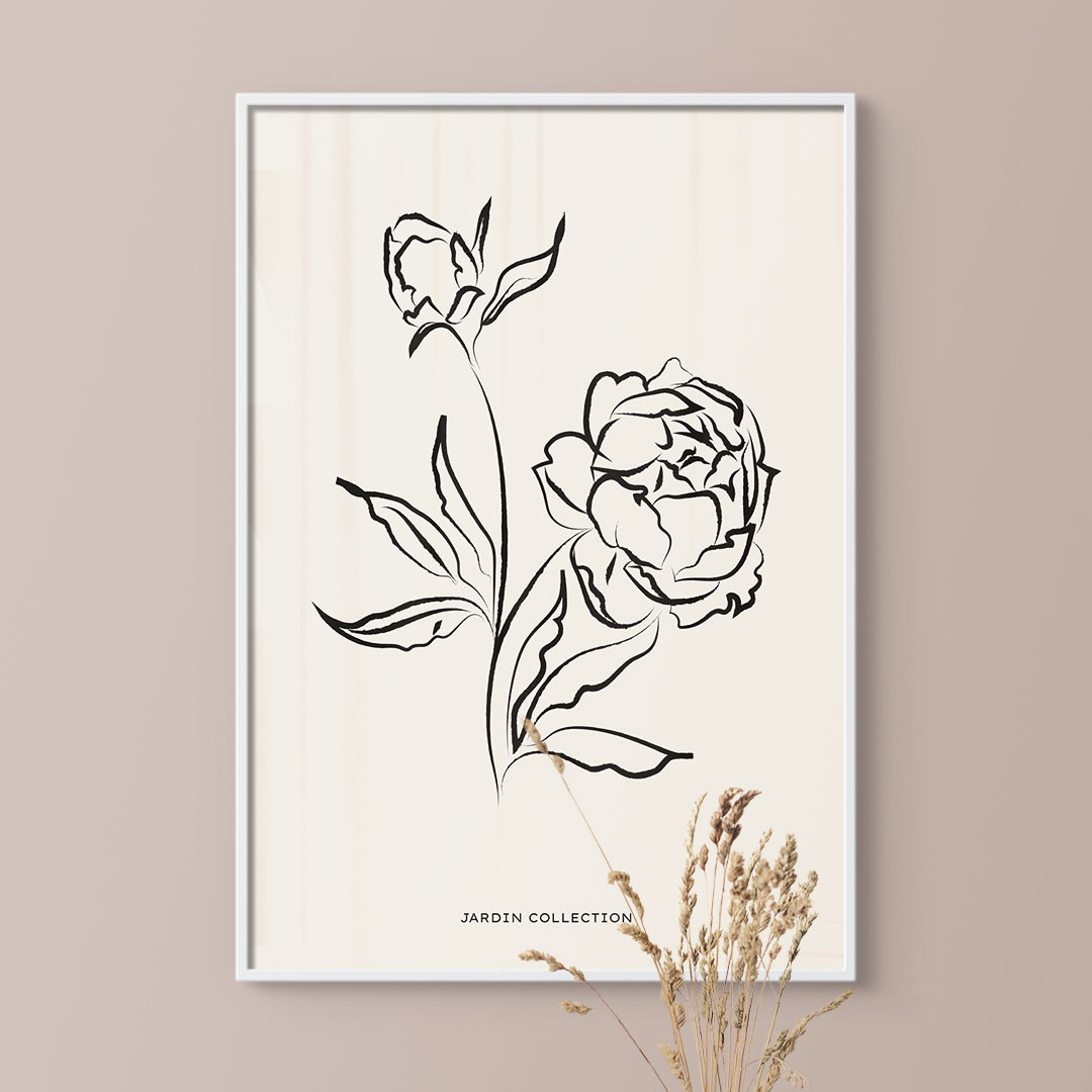 Product Image for Jardin Collection, Line Flowers No. 31