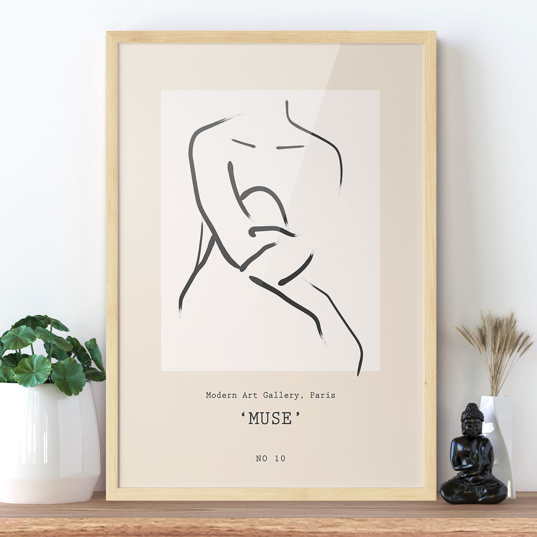Product Image for Muse, Modern Art Man Silhouette