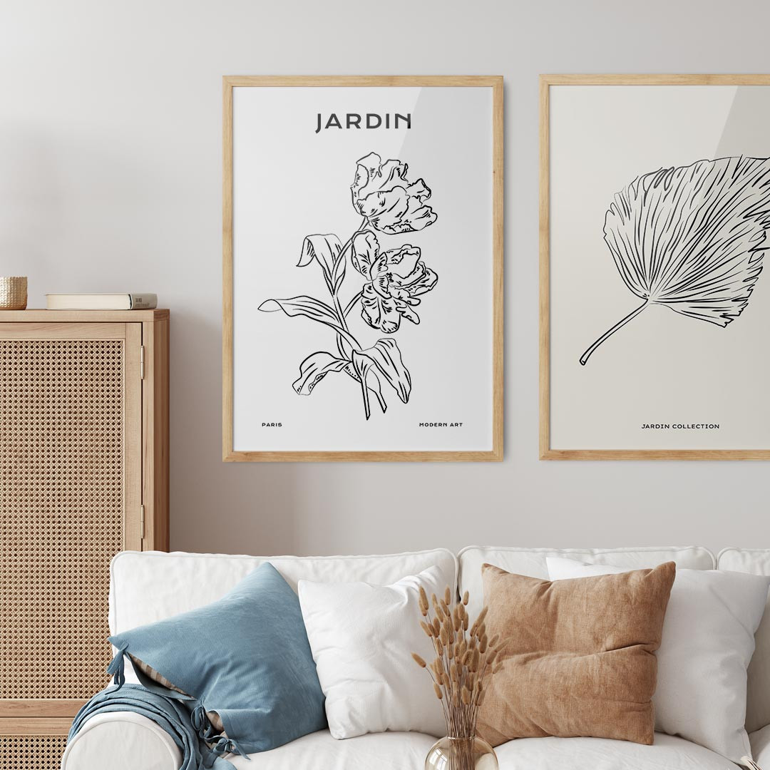 Product Image for Jardin, Modern Line Art, Paris No. 67