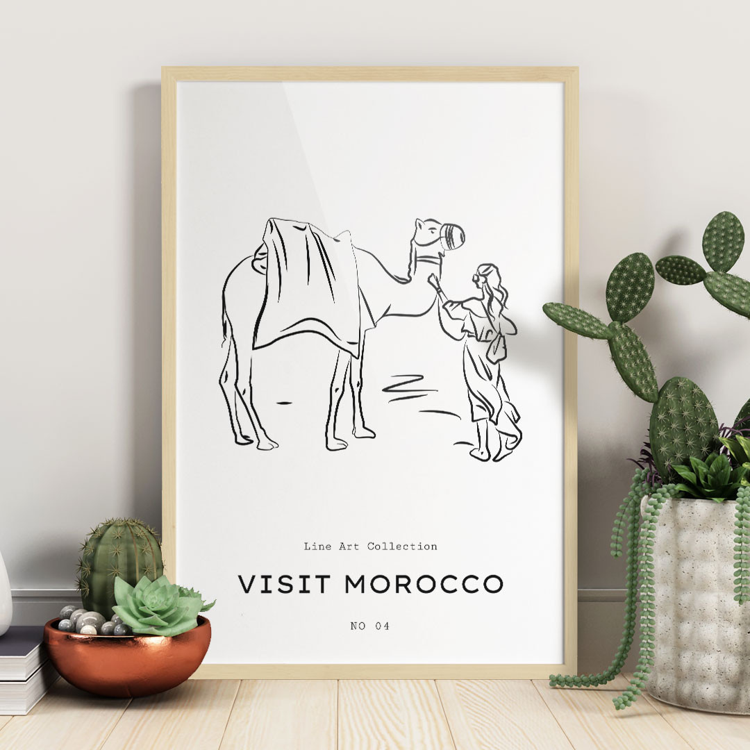 Product Image for Line Art, Visit Morocco
