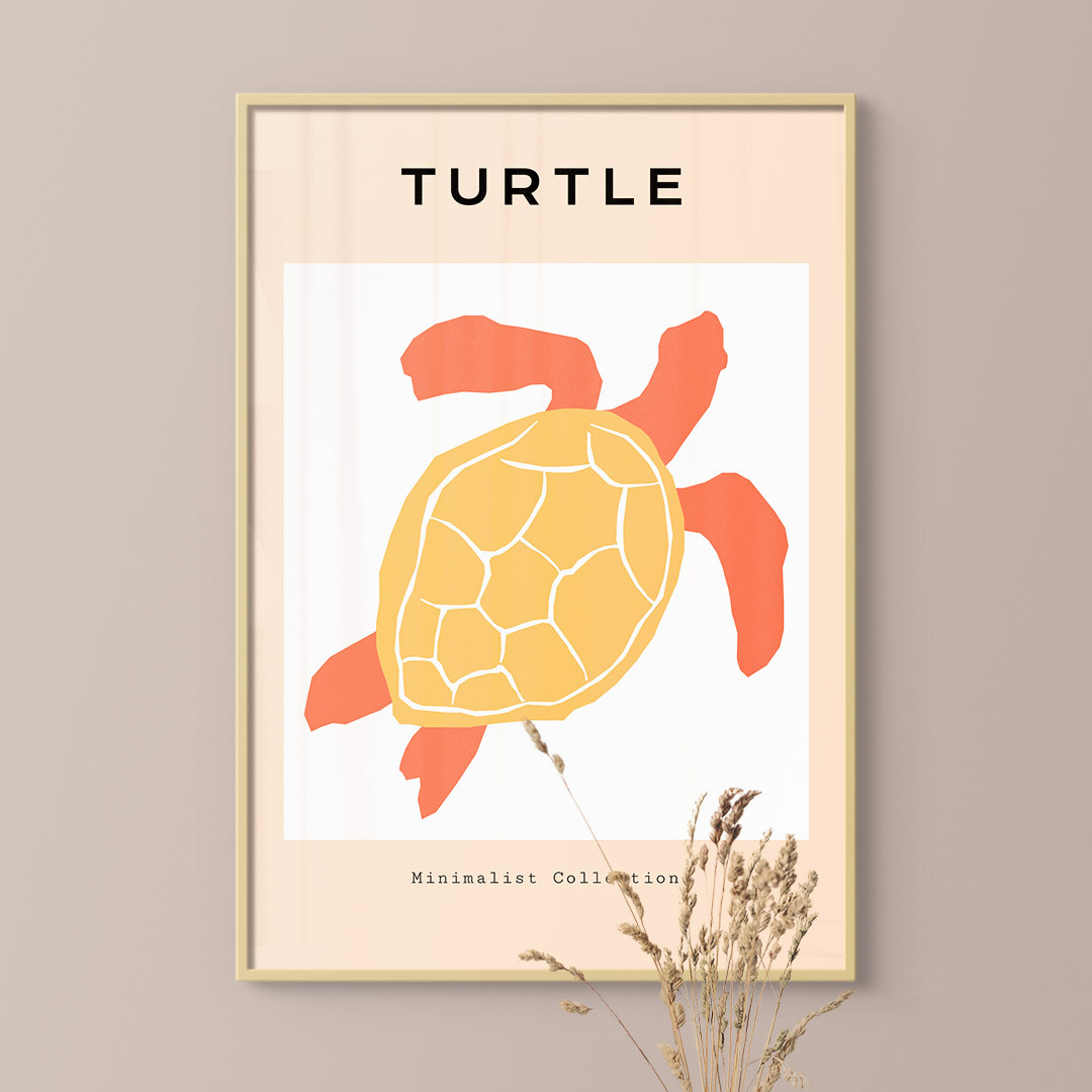 Product Image for Minimalist Collection, Yellow Turtle