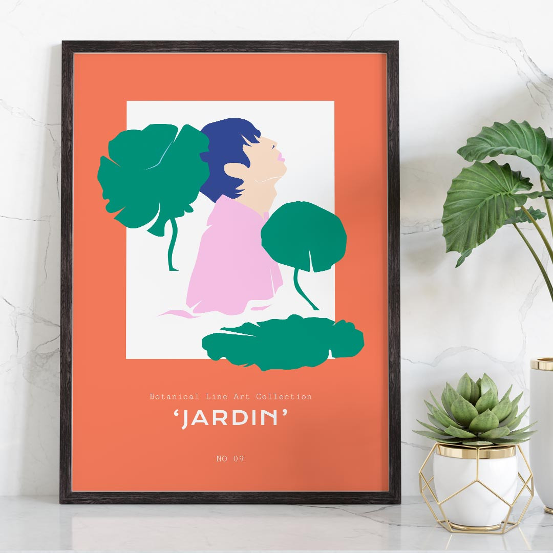 Product Image for Jardin, Botanical Line Art, No. 09