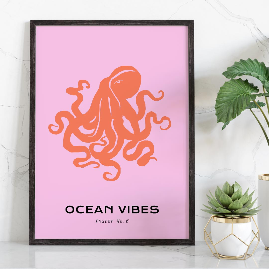 Product Image for Ocean Vibes, Orange Octopus