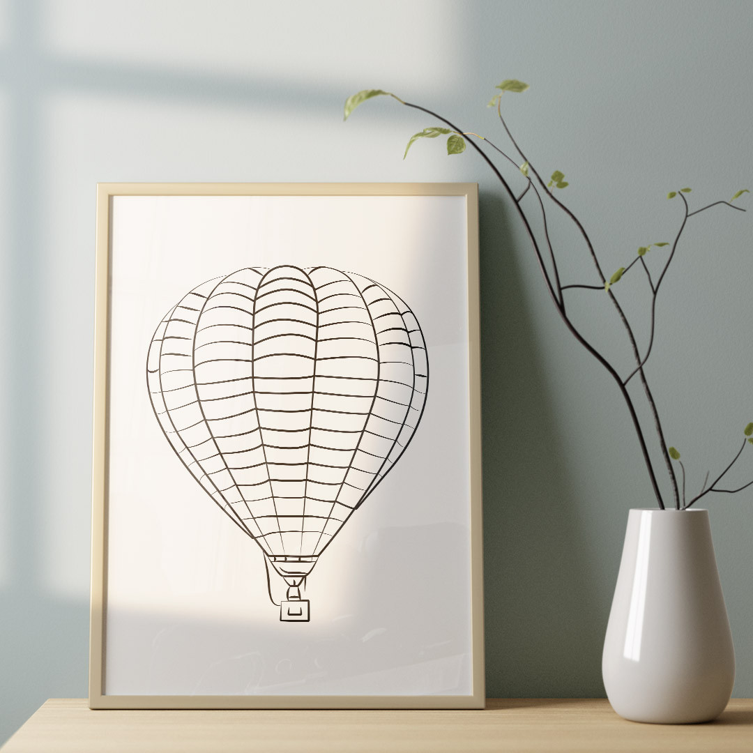 Product Image for Line Art, Minimalist Aerostat