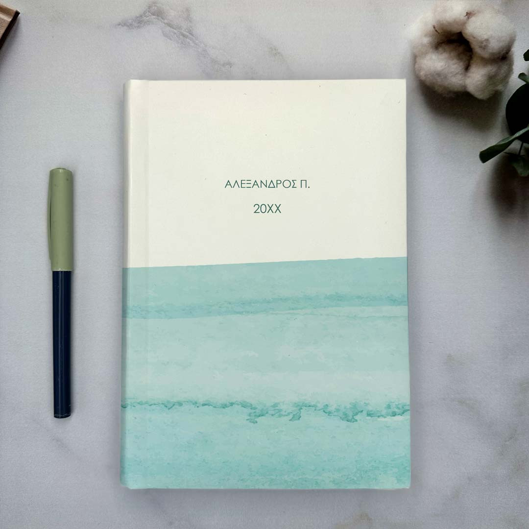 Product Image for Ατζέντα Book Light Blue Watercolor
