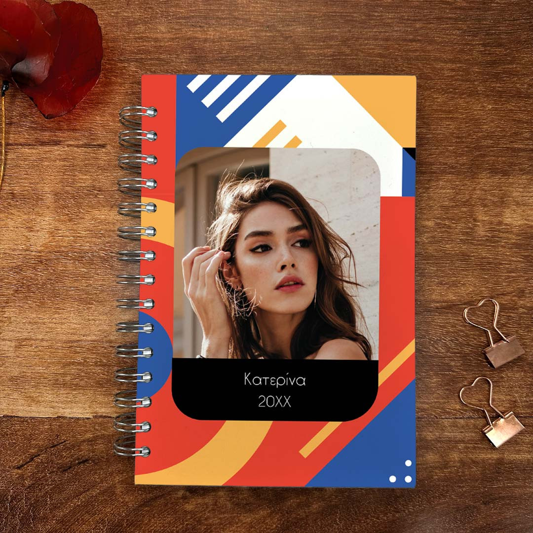 Product Image for Ατζέντα Σπιράλ Happy Pattern