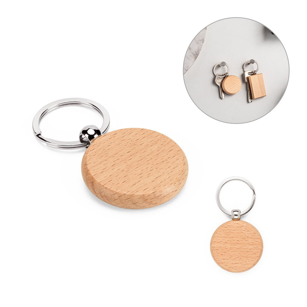 Product Image for STEWIE ROUND. Στρογγυλό μπρελόκ από ξύλο οξιάς