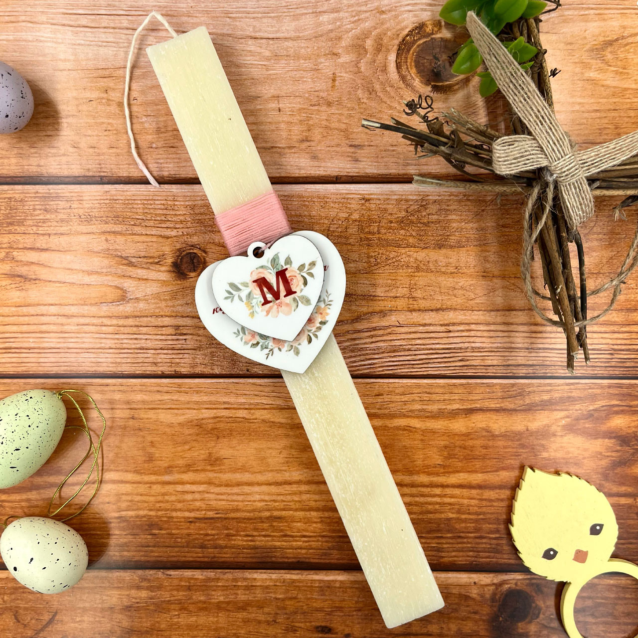 Product Image for Λαμπάδα Two Hearts