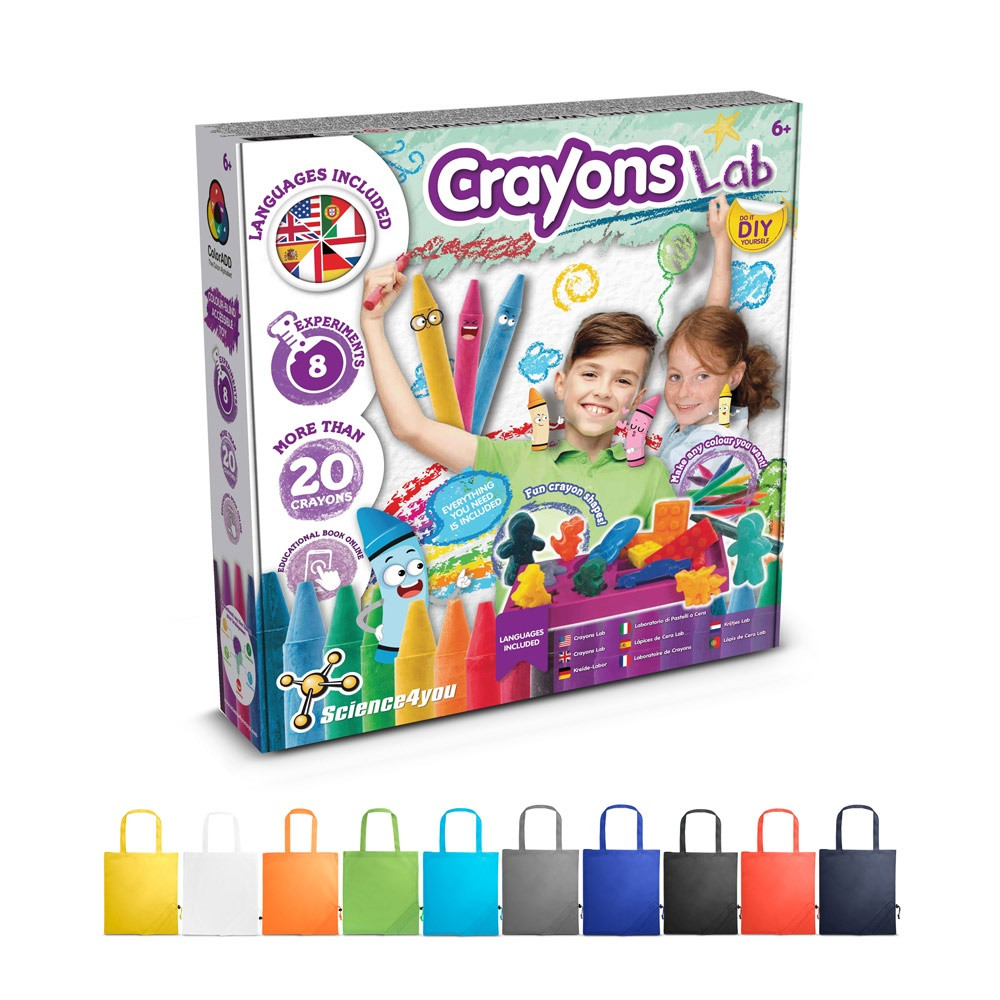 Product Image for Crayon Factory Kit II. Εκπαιδευτικό παιχνίδι παραδίδεται με αναδιπλούμενη τσάντα δώρου 190T