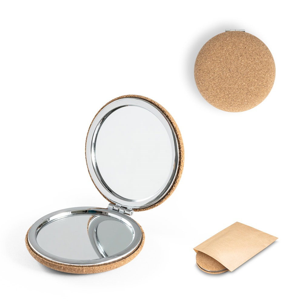 Product Image for TILBURY. Διπλό καθρέφτάκι από φελλό
