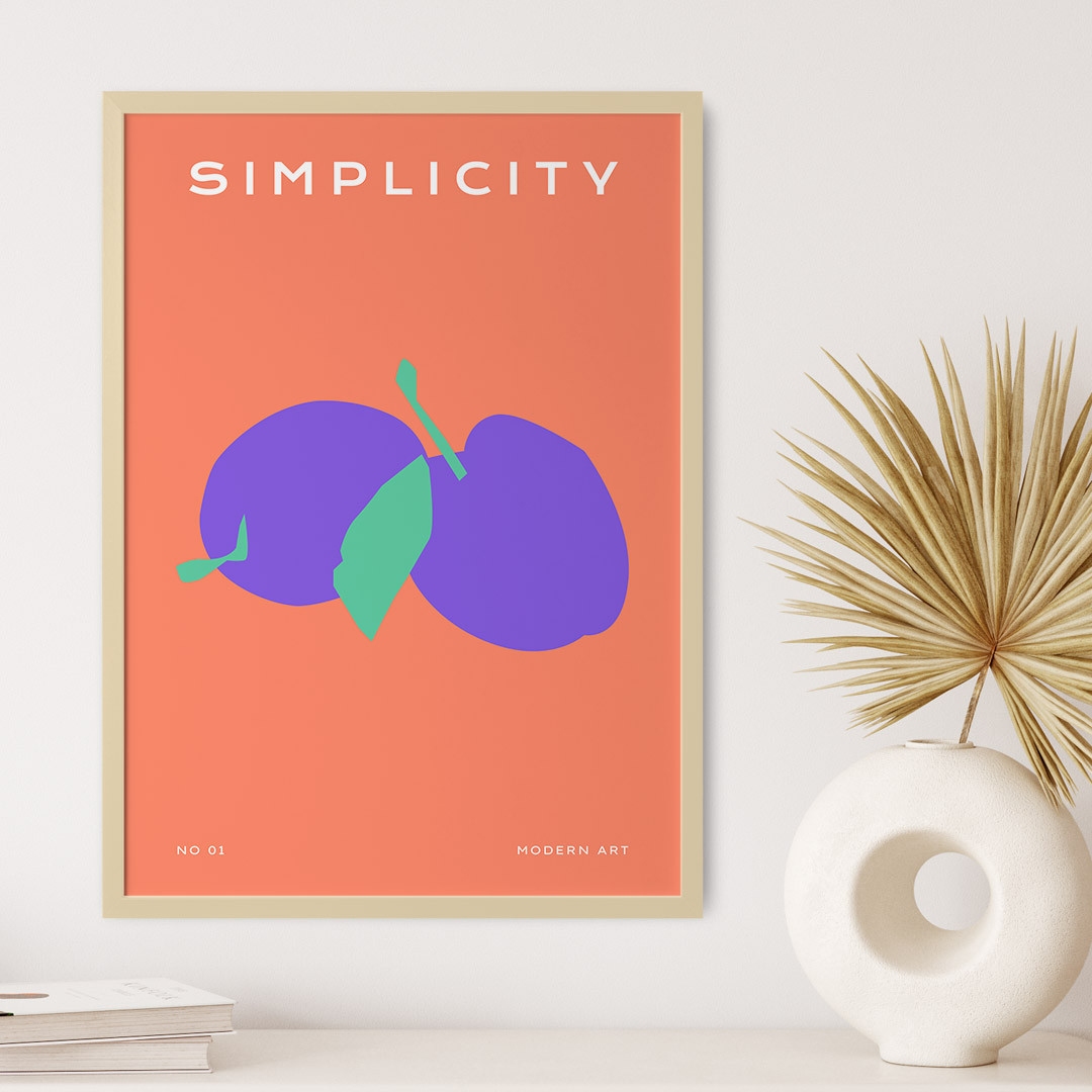 Product Image for Modern Art Purple Avocado