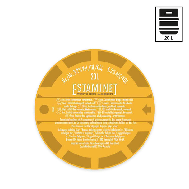 Estaminet 20Lt ACCIAIO