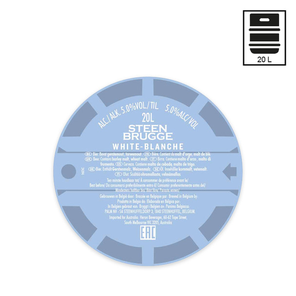 Steenbrugge Blanche 20Lt ACCIAIO