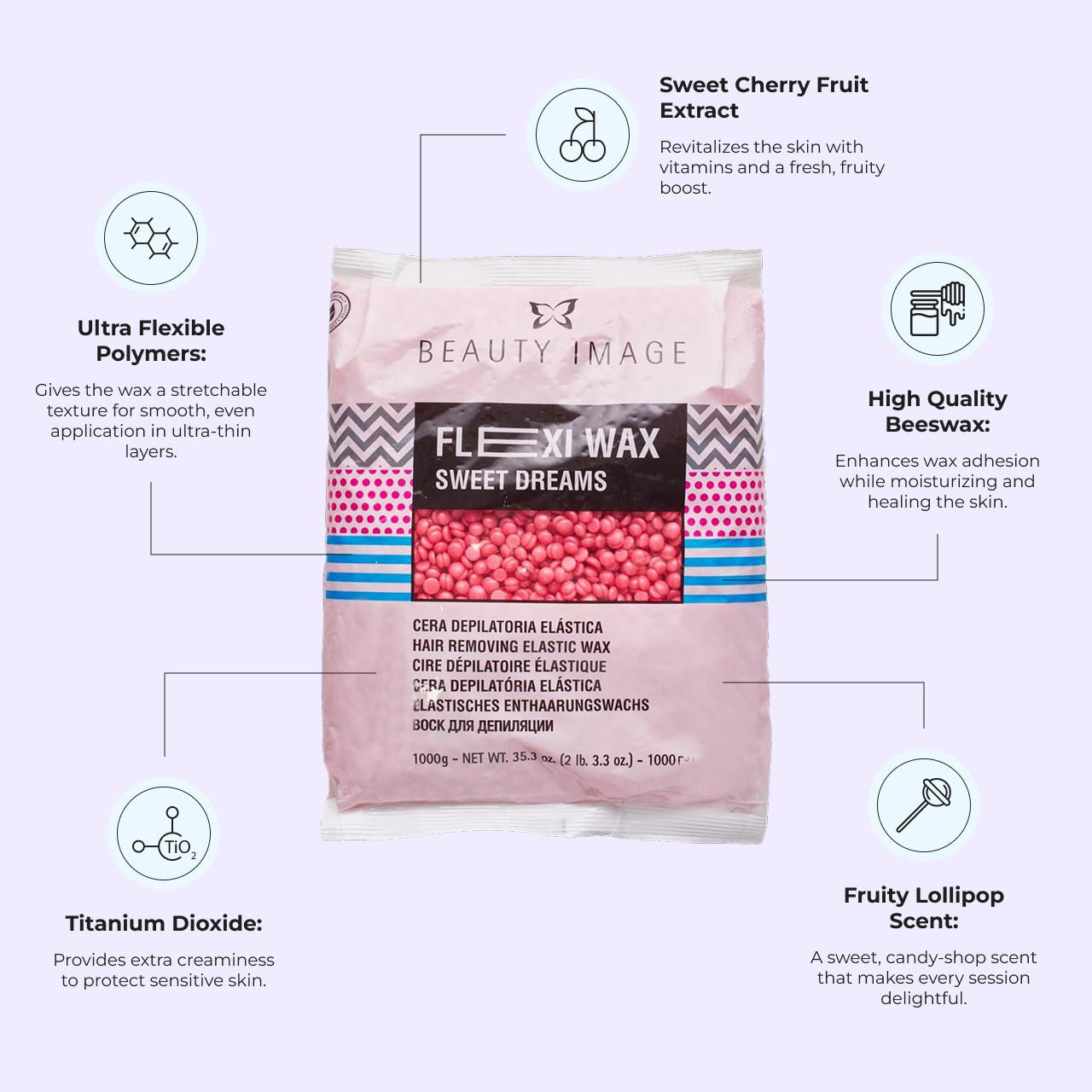 Lollypop Wax Beads | Cherry-Infused Hard Wax with Vitamin C