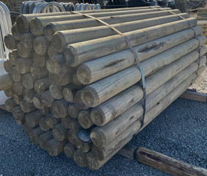 Treated Fence Post 4.25 x 6' Doweled Bundle 95 pieces