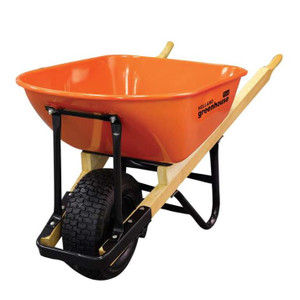 Holland 7 Cu.Ft Steel Tray Wheelbarrow