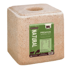 Redmonds Taurus Natural Mineral feed salt block 20kg                                      50 per pallet