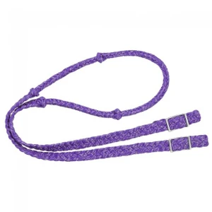 Barrel Reins Reflective Knotted