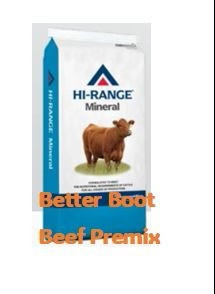 HR Better Boots LOOSE Beef Trace Mineral Salt w/Selenium 20kg Cattle