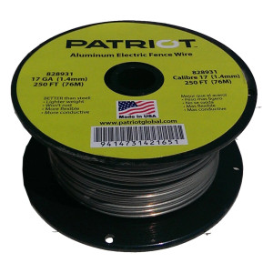Patriot Electric Fence Wire Roll 17 Gauge X 250'