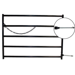 16' 5 Rail Black Gate #18756BL