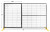 Temp Mesh Panel W/Gate Medium Duty 6'X9'.5"