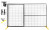 Temp Mesh Panel W/Gate Medium Duty 6'X9'.5"