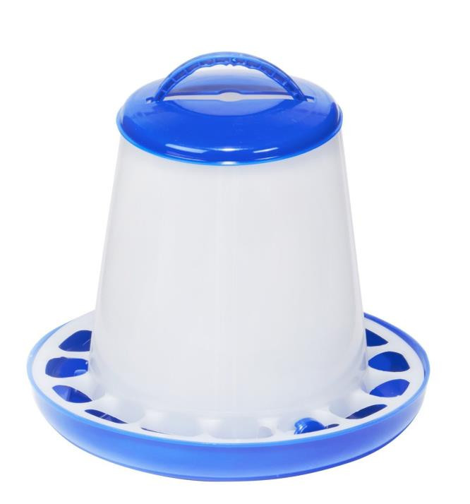 Poultry Feeder 15Lb Blue Plst.
