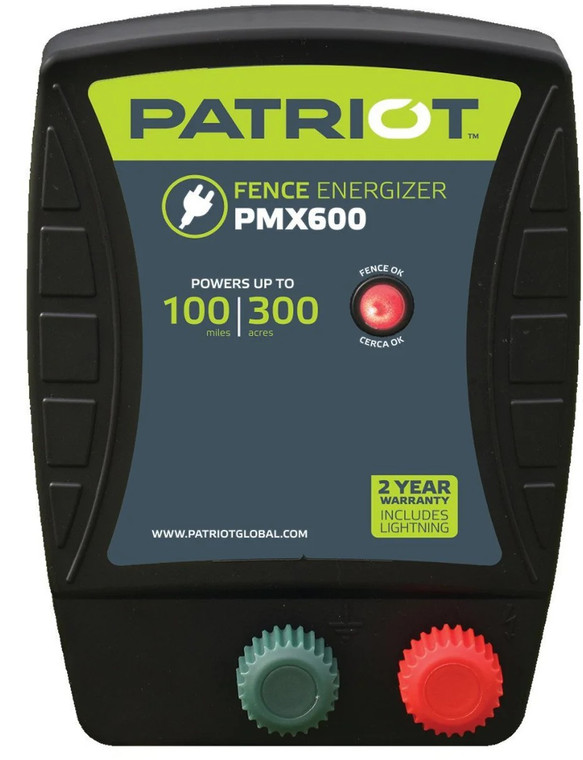 Patriot PMX600 Fence Energizer 100 Mile AC