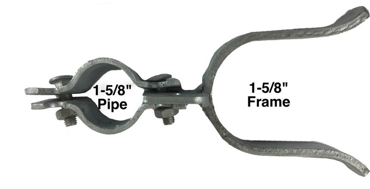 Gate Fork Latch 1-5/8" x 1 5/8" & Bolts