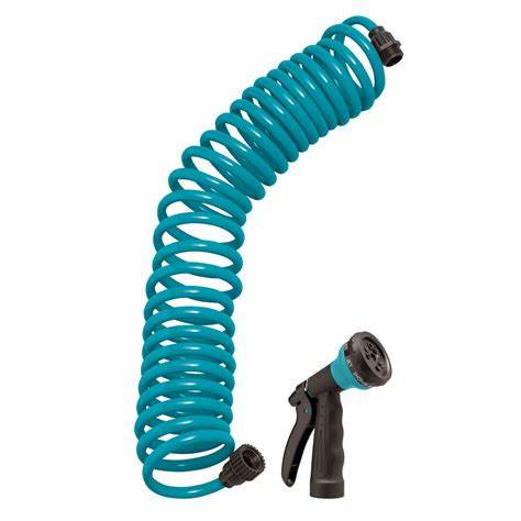 Orbit Coil Hose w/8 Pattern Nozzle 25'