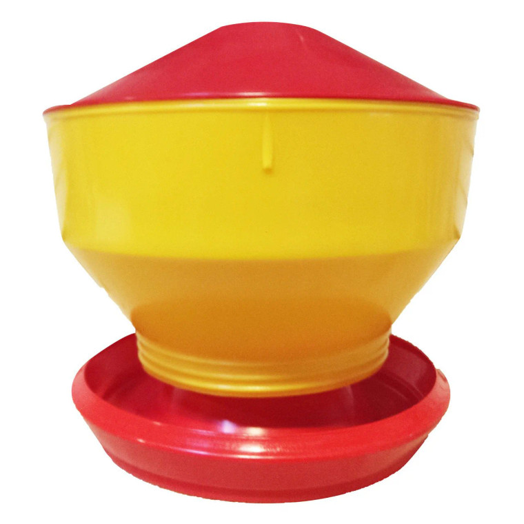 Poultry Baby Chick Feeder W/Lid