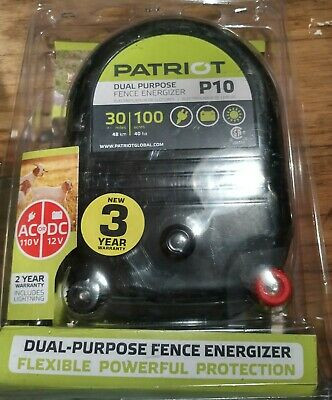 Patriot P10 Fence Energizer 30 Mile AC/DC