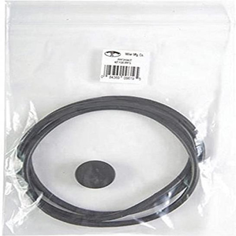 Black Cap and rubber seal for Kit for Poultry Waterer