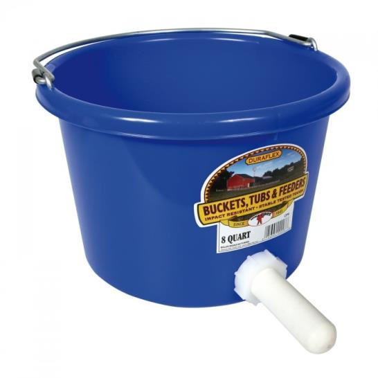 Calf Feeder Pail w/Nipple 8 Quart