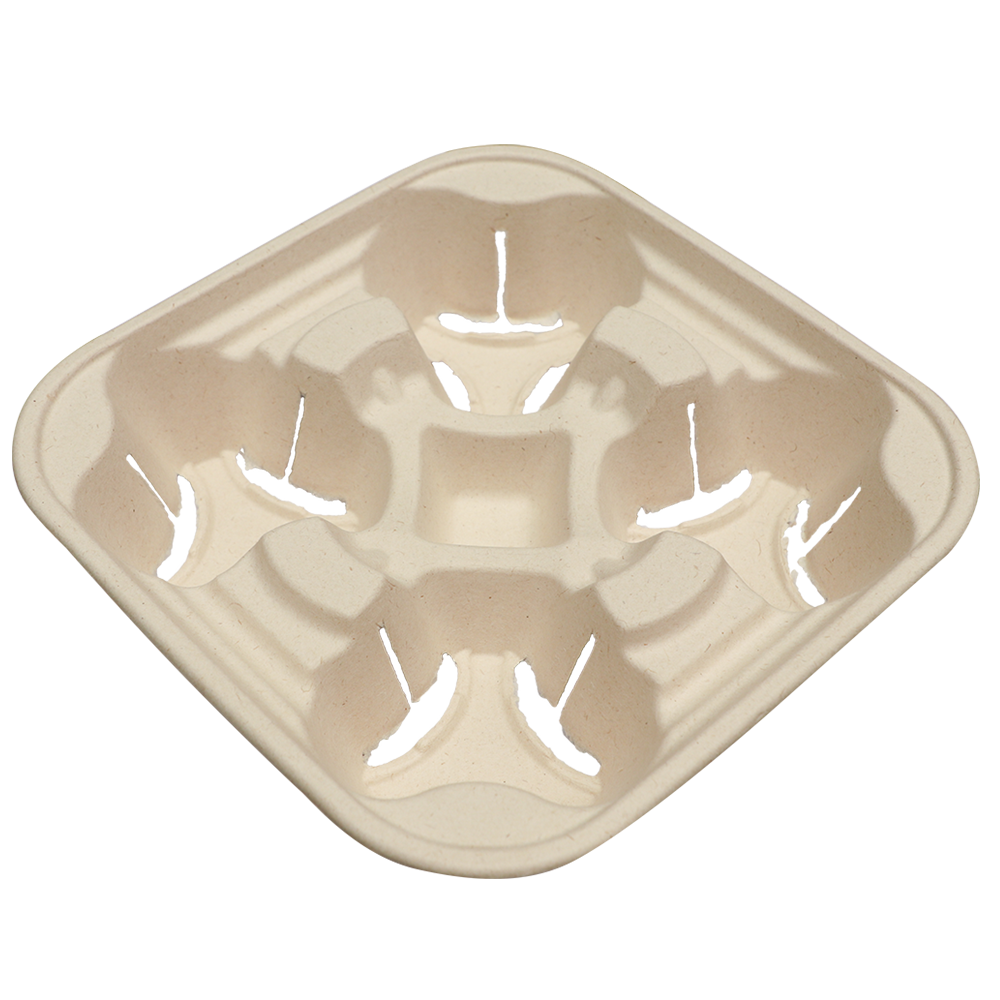 4-Cup Fiber Drink Carrier - 8-24 oz Cups