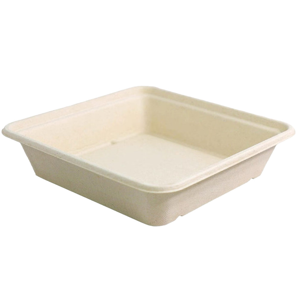 8x8" Fiber Linear Takeout Container