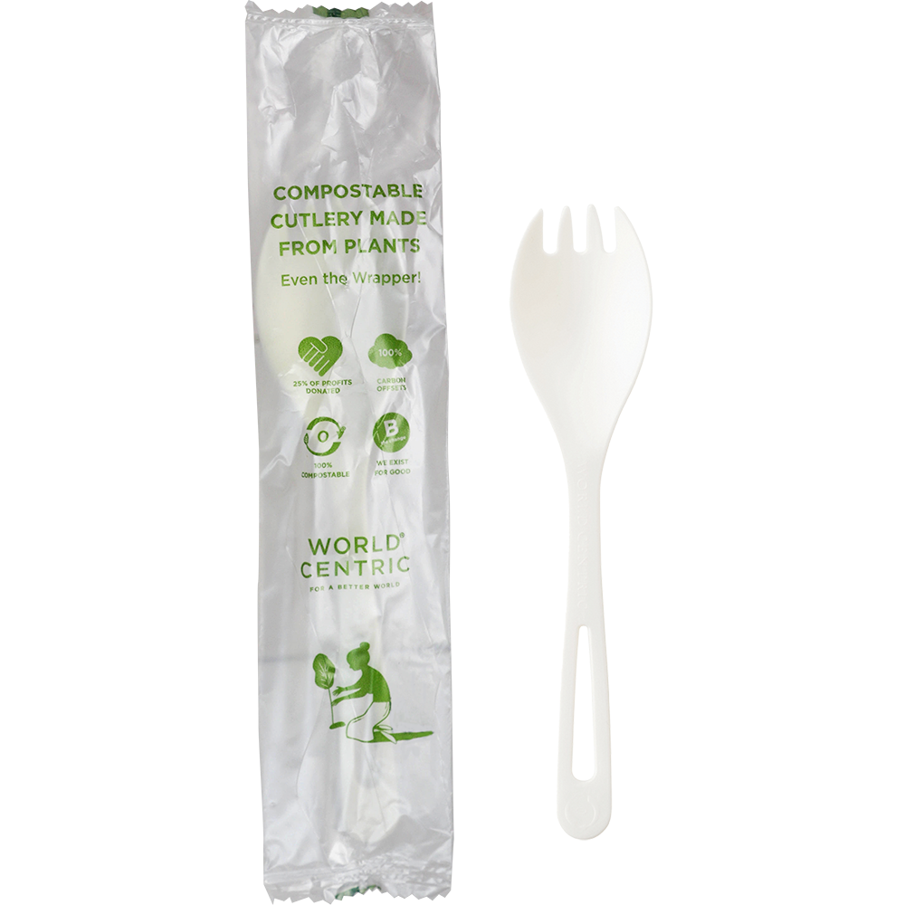 6" TPLA Spork, Wrapped