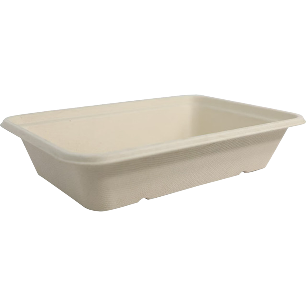 9x6" Fiber Linear Takeout Container