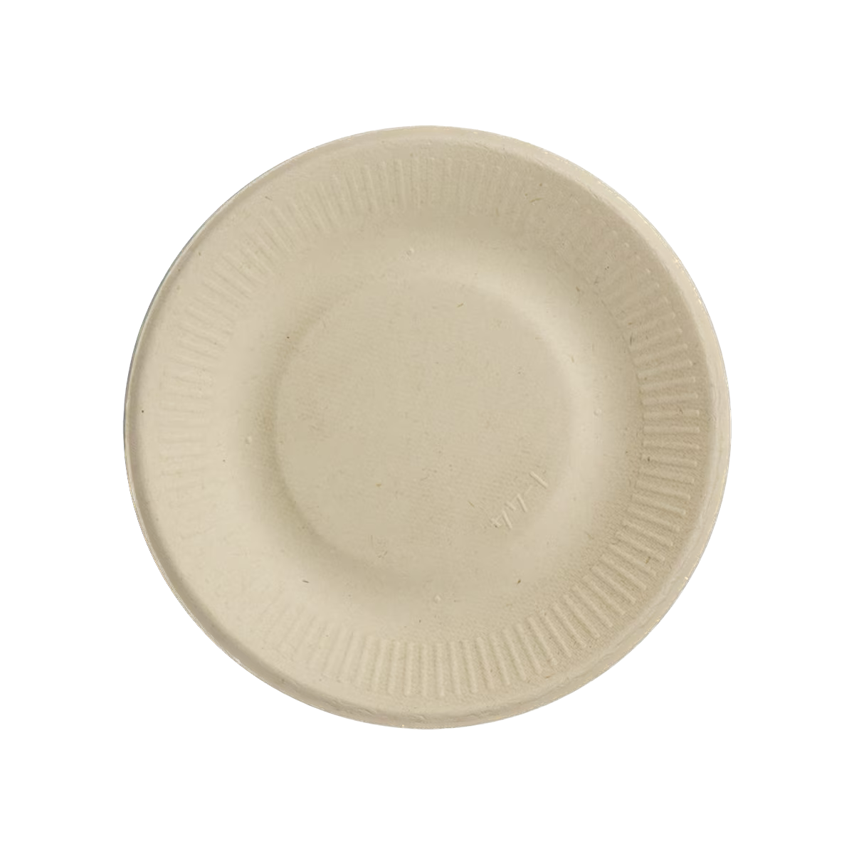 6" Fiber Round Plate, Ripple Edge