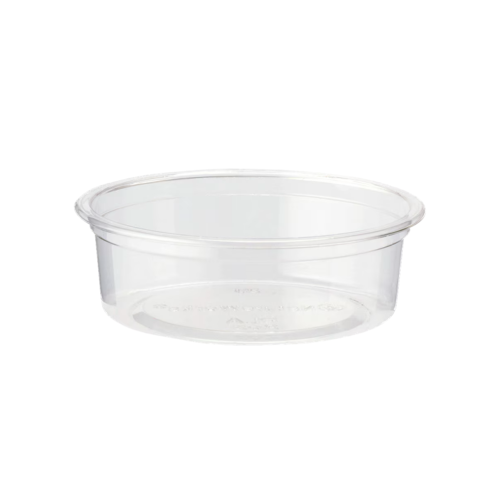 2 oz Portion Cup, Squat, Clear PLA