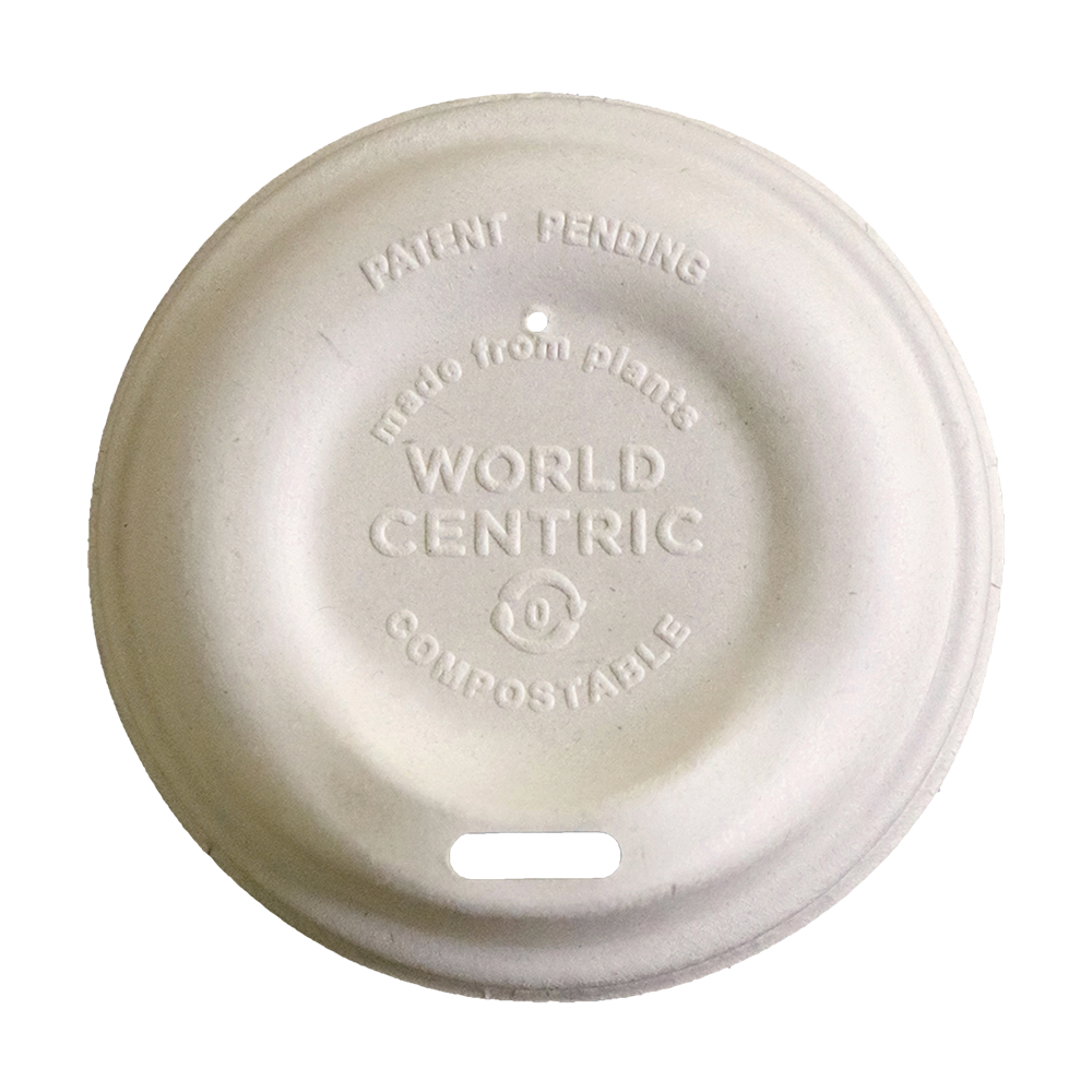 Fiber Lid - 8 oz Paper Hot Cups, Branded