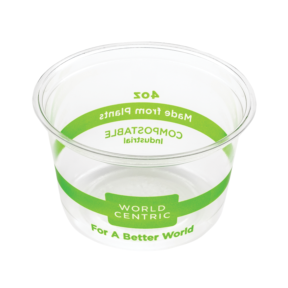 4 oz Portion Cup, Clear PLA