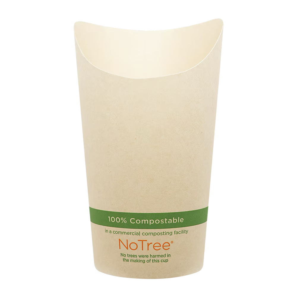 NoTree® 16 oz French Fry Paper Scoop Cup
