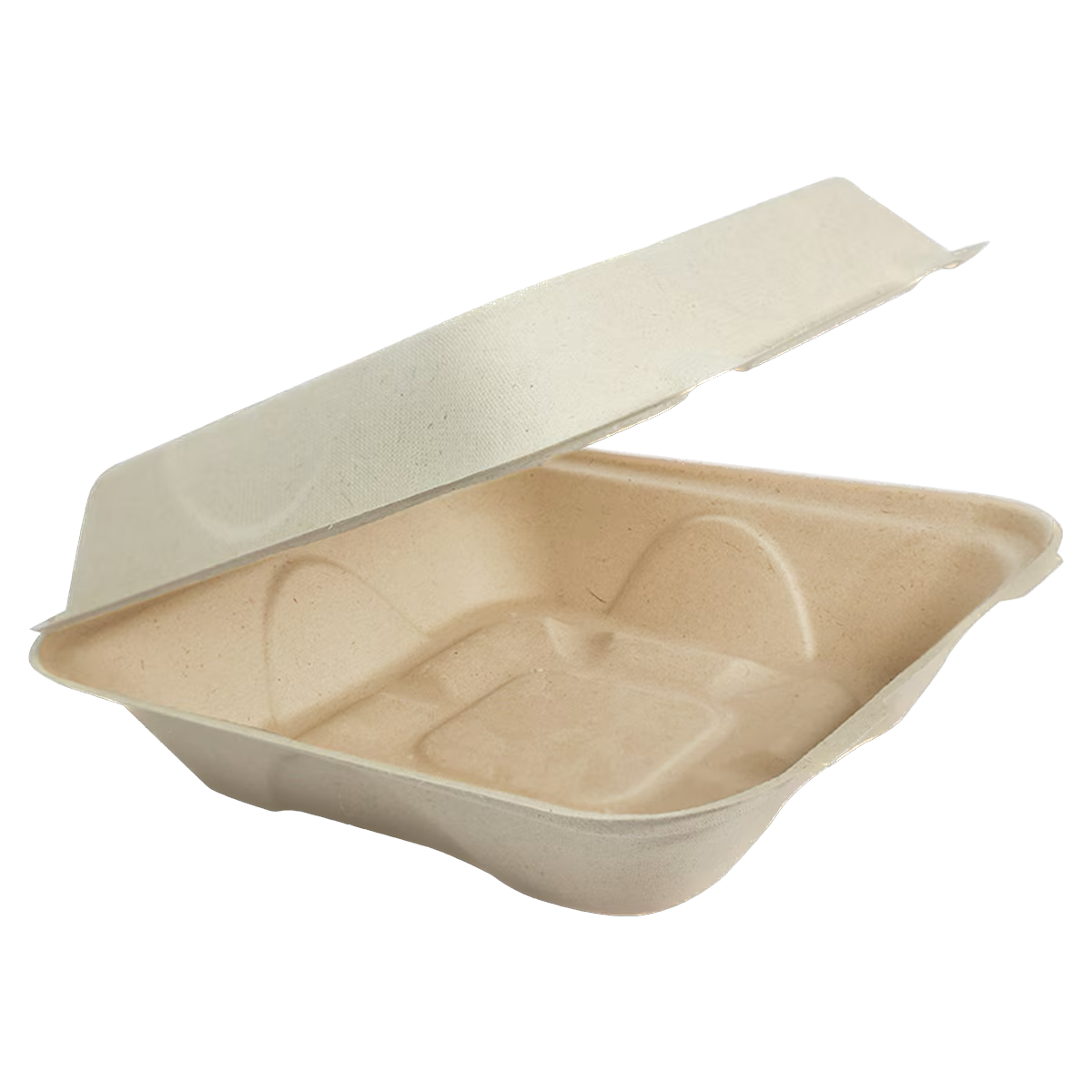 8x8x3" Fiber Clamshell, Laminated