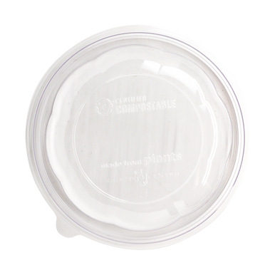 Dome Lid - 16 oz Salad Bowl, Clear PLA