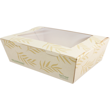 NoTree® 8.7x6.4x2.5” (65 oz) #3 Container with Clear PLA Window