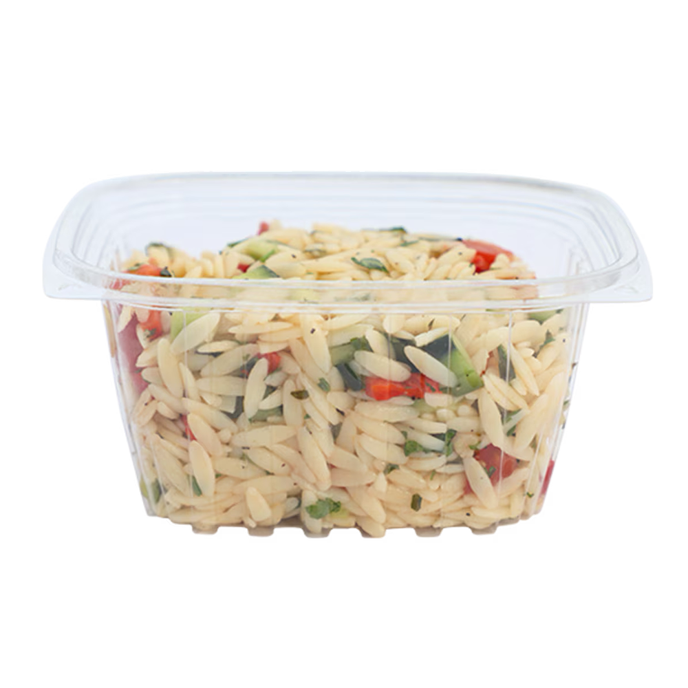 16 oz Rectangular Deli Container, Clear PLA