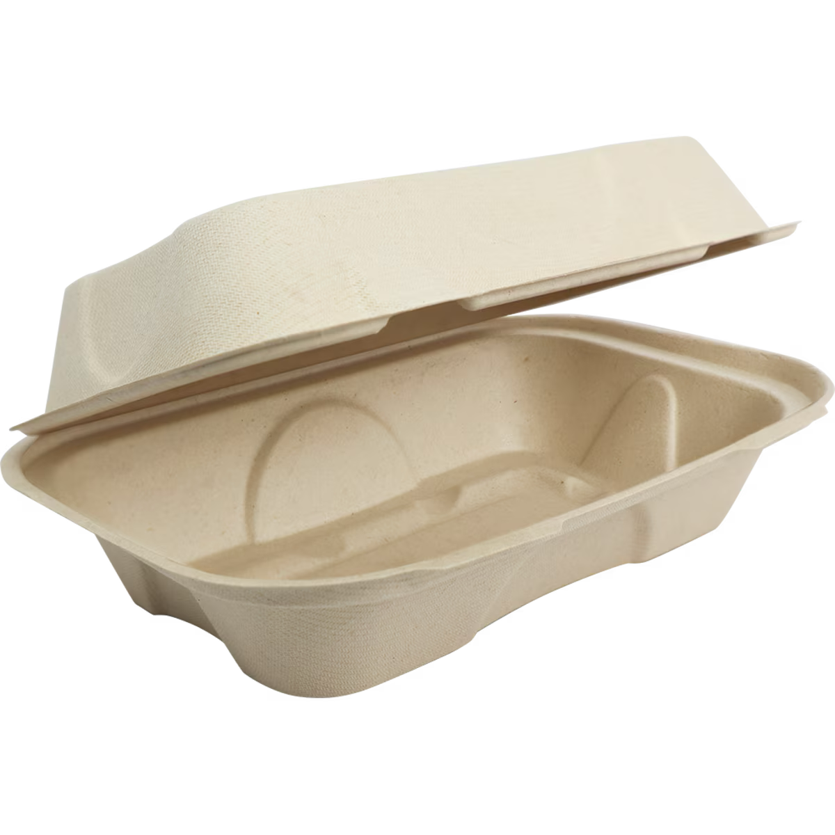 9x6x3" Fiber Hinged Hoagie Box